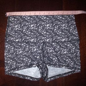 Lululemon High waisted Boogie Shorts- Sequin print